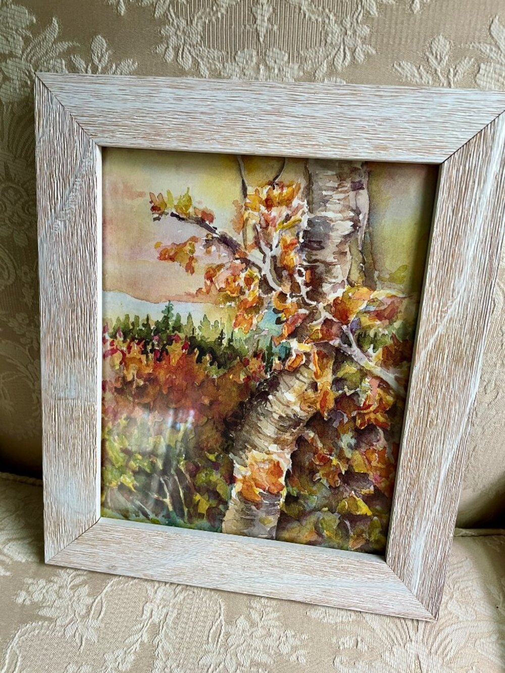 Autumn Watercolor, Framed